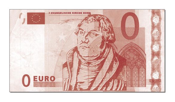 0-Euro-Schein mit Luther-Konterfei