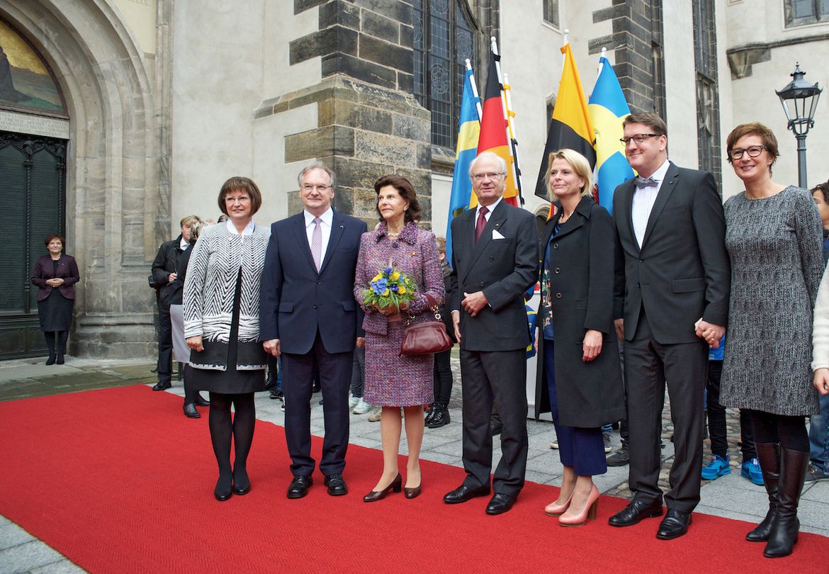 Ankunft an der Schlosskirche