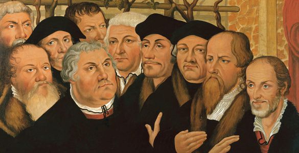 Reformatorengruppe um Martin Luther