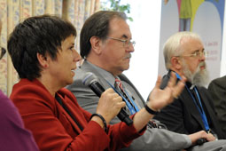Margot Käßmann und Gerhard Feige auf dem Katholikentag