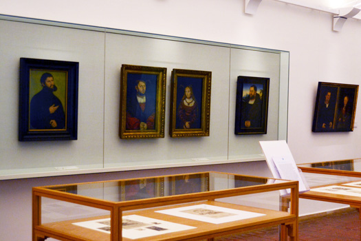 Blick in die Ausstellung "Cranach zeigt Luther. Bildstrategien der Reformation"