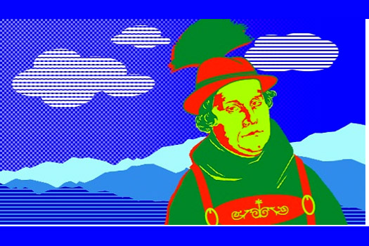 Martin Luther in Lederhose