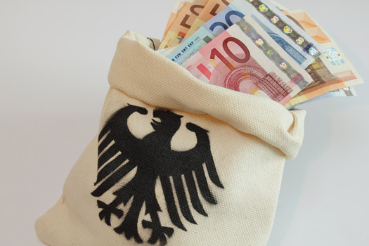 Geld aus Sackder Bundesregierung