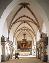 Blick auf den Cranachaltar in der Stadtkirche Wittenberg