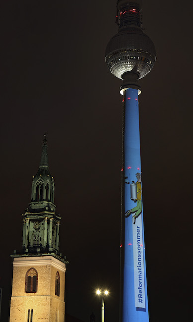 Lichtspektakel am Alex
