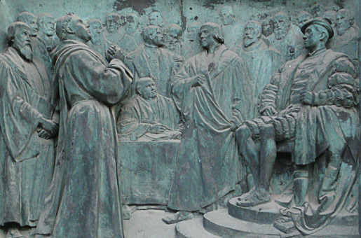 Martin Luther vor dem Wormser Reichstag