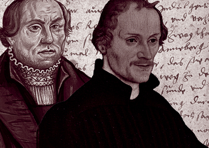 Friedrich Myconius und Philipp Melanchthon